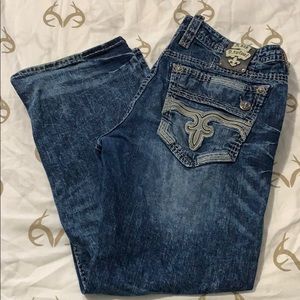 Rock Revival Blue Jeans